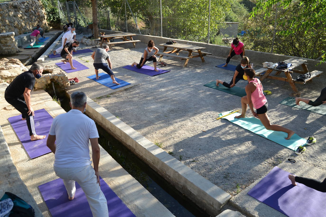 Fotos: El yoga al aire libre coge fuerza