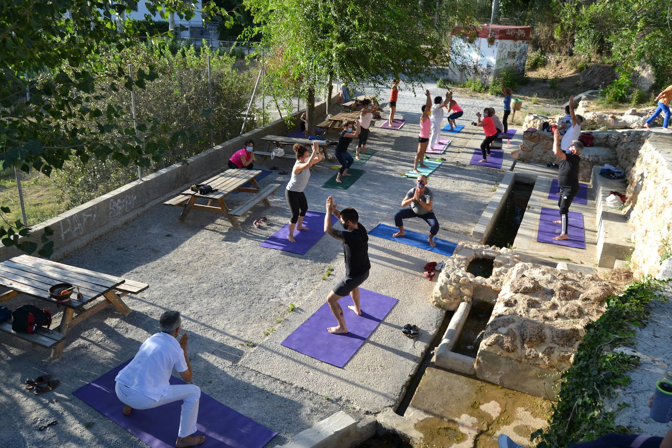 Fotos: El yoga al aire libre coge fuerza