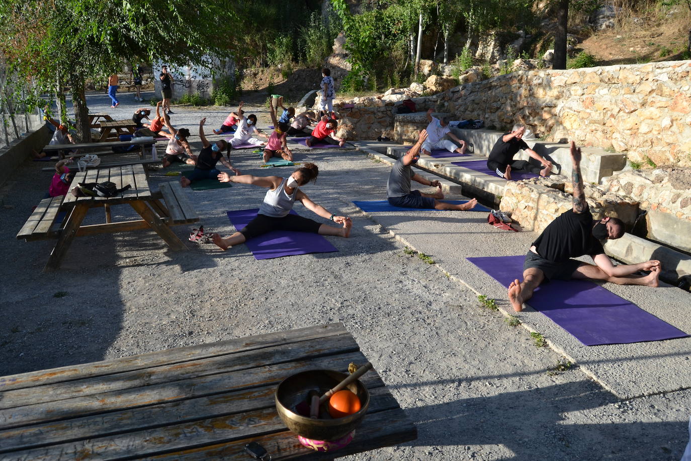 Fotos: El yoga al aire libre coge fuerza