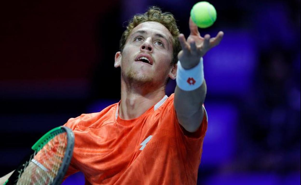 Roberto Carballés, en el US Open. 