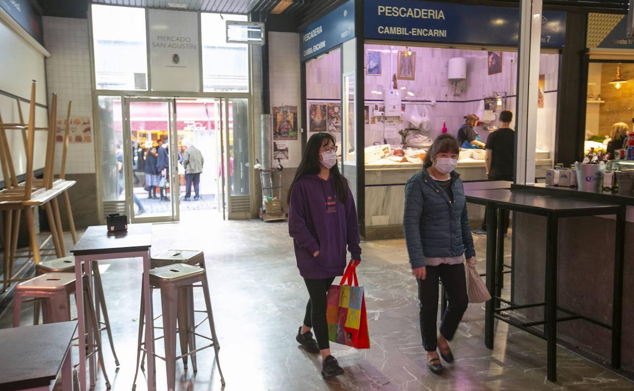 Mercado de San Agustín, donde se vendió parte del premio