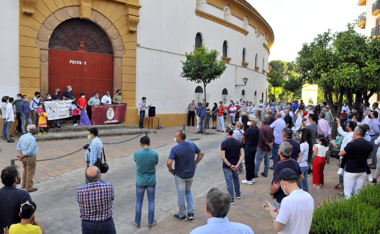 Puerta grande del Coso de Santa Margarita, donde irá la estatua. 