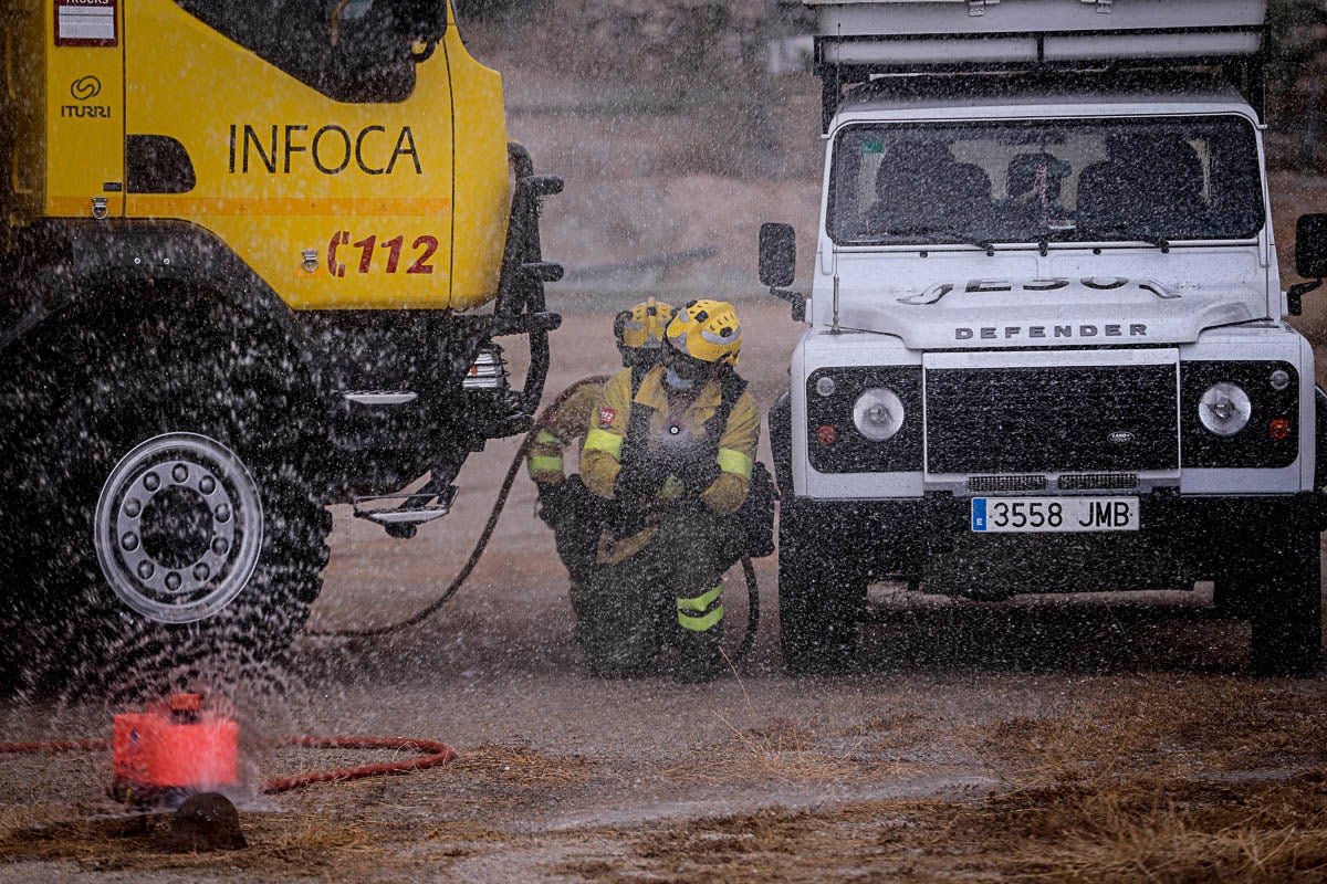 Los ayuntamientos de la provincia han puesto a disposición de la Junta locales municipales durante el periodo de riesgo de incendio para evitar la exposición a la Covid-19 de los 600 bomberos en un único centro de trabajo