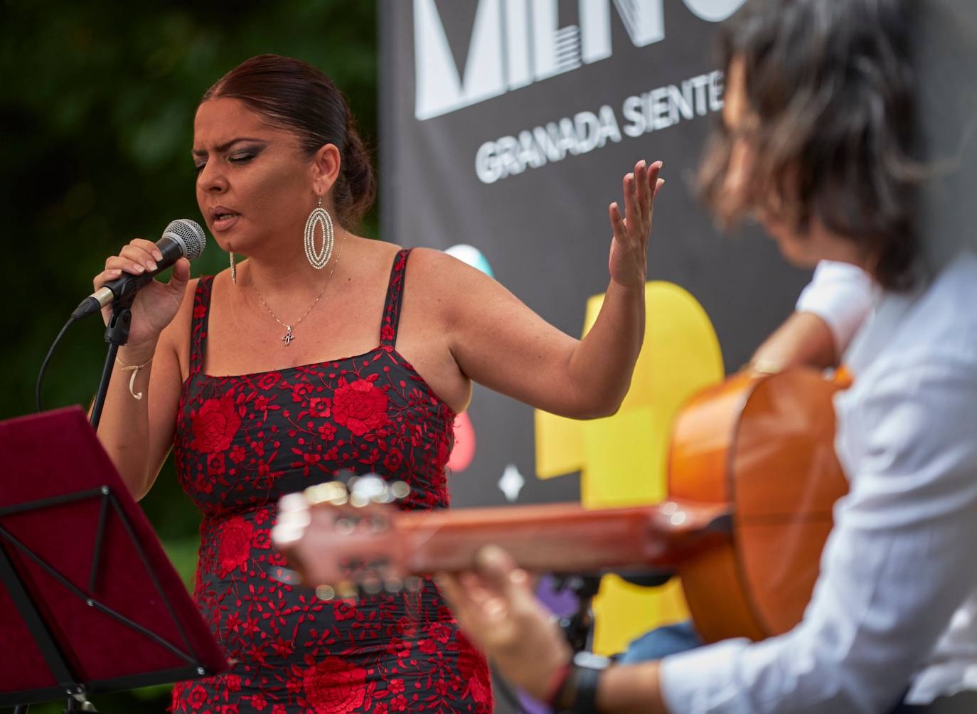 Los hermanos de Jacoba, Raúl Mikey e Irene Molina se han subido al escenario en el día dedicado a Camarón