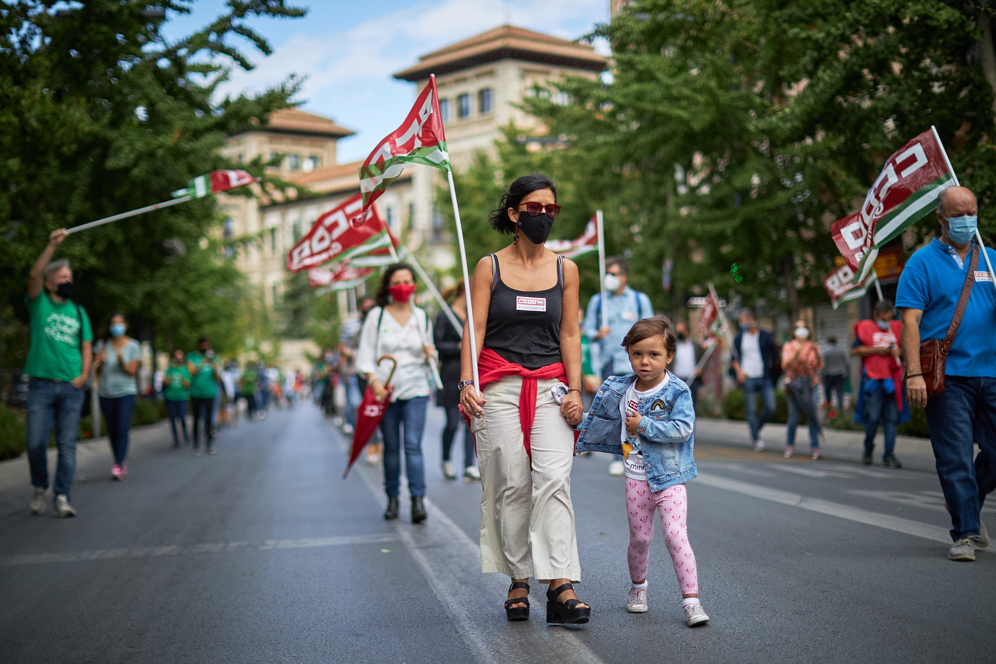 A este parón lectivo le seguirá una manifestación que partirá a las 12.30 horas de la Delegación Educación