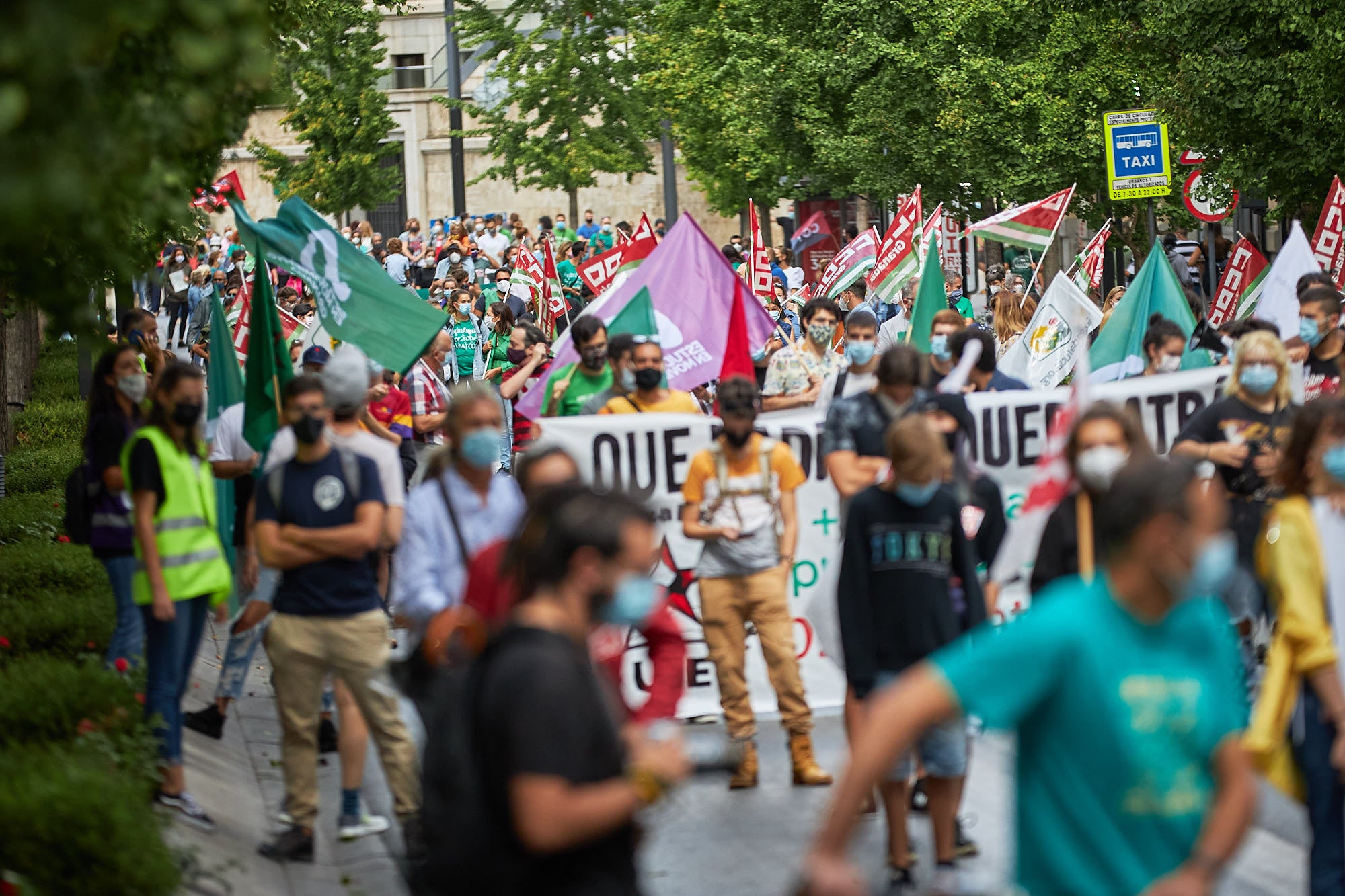 A este parón lectivo le seguirá una manifestación que partirá a las 12.30 horas de la Delegación Educación