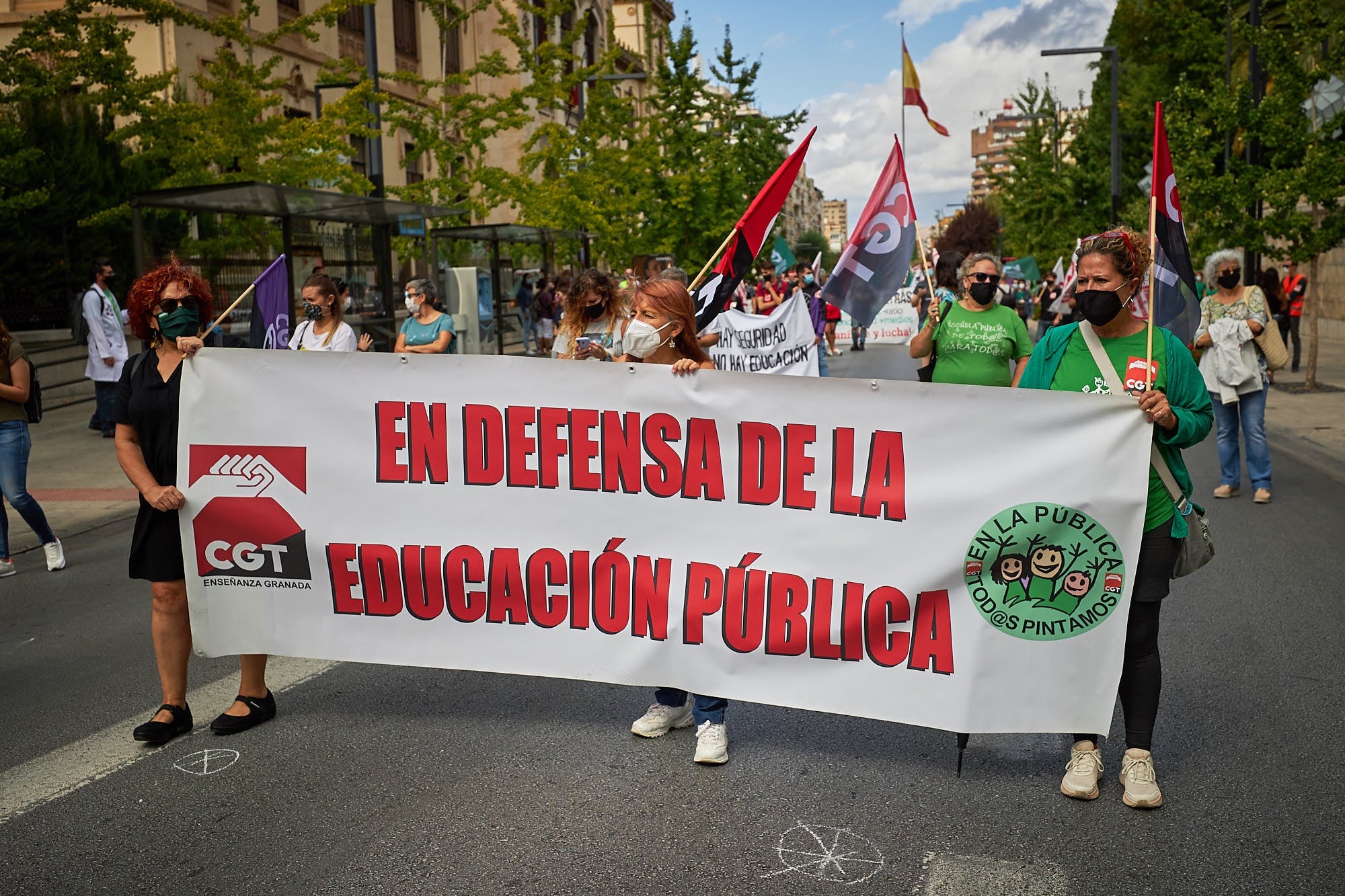 A este parón lectivo le seguirá una manifestación que partirá a las 12.30 horas de la Delegación Educación