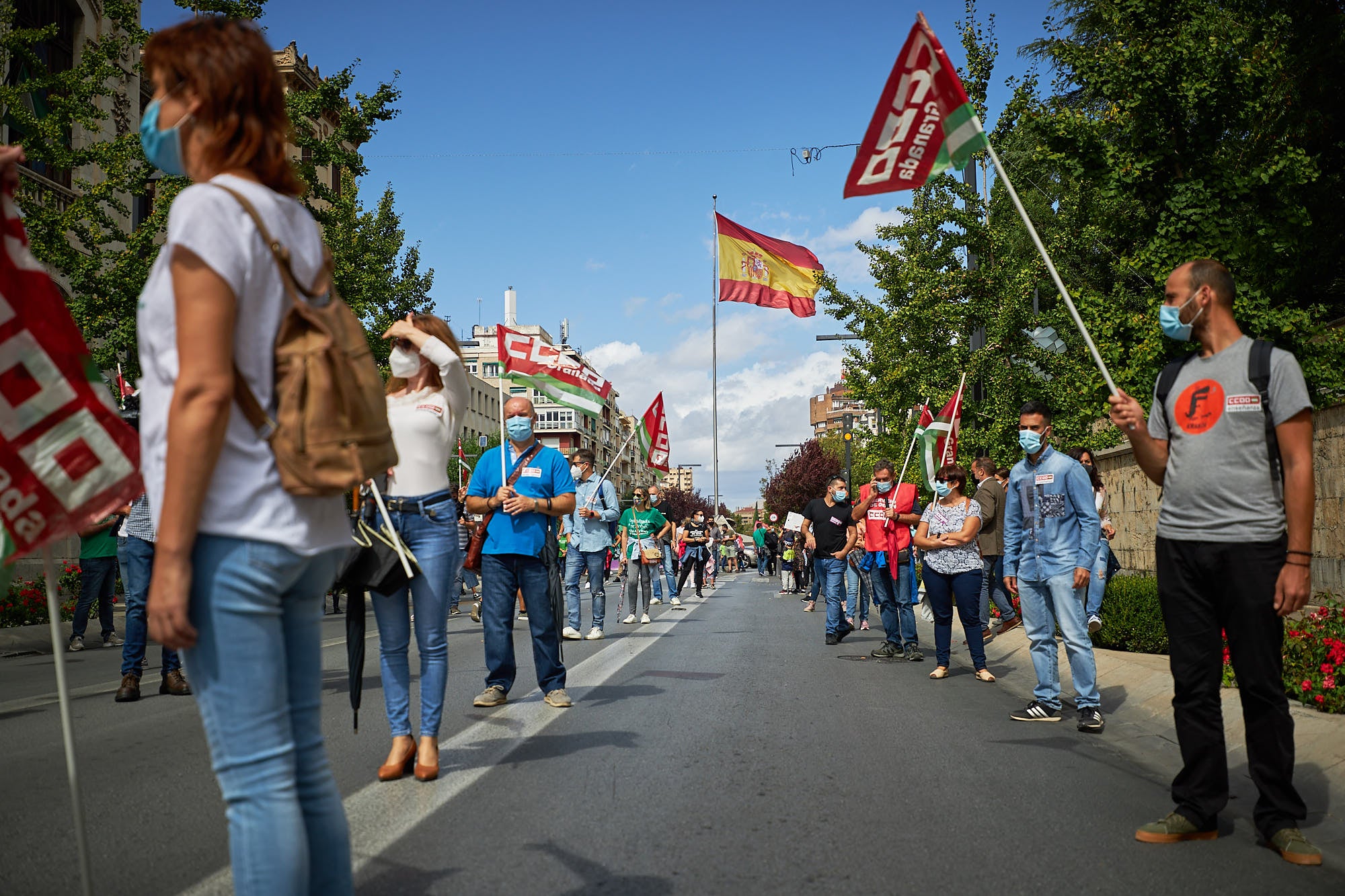 A este parón lectivo le seguirá una manifestación que partirá a las 12.30 horas de la Delegación Educación