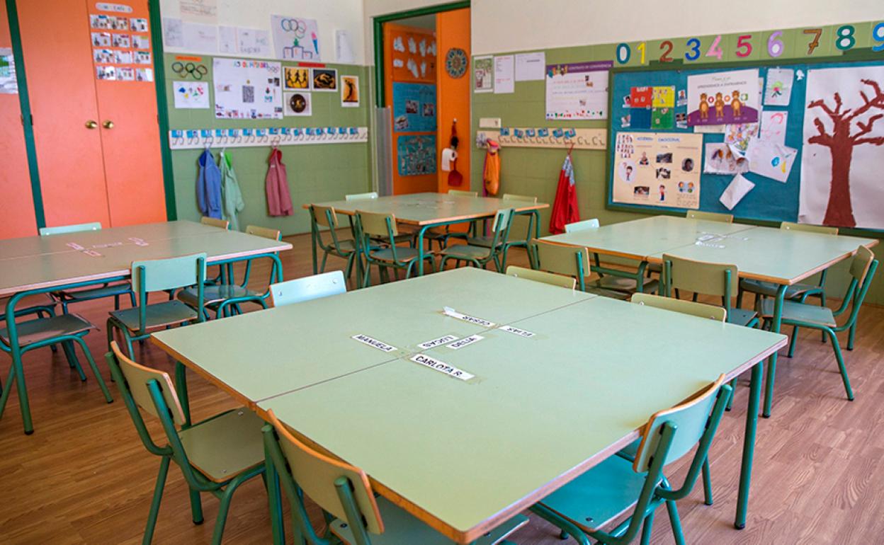 Aula de Infantil de un colegio público andaluz. 