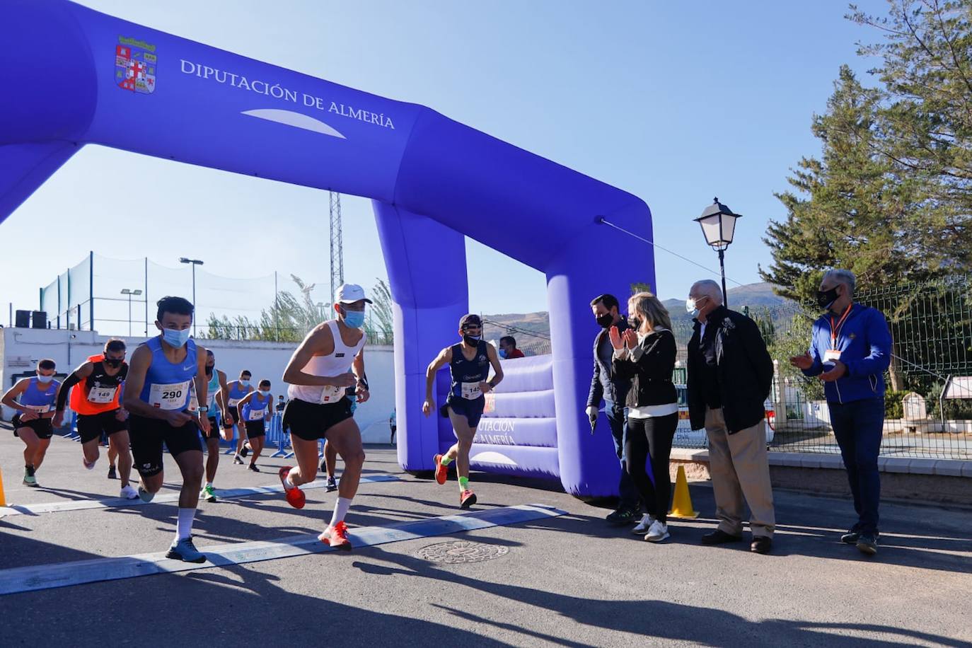 Salida de la carrera celebrada en Abla. 