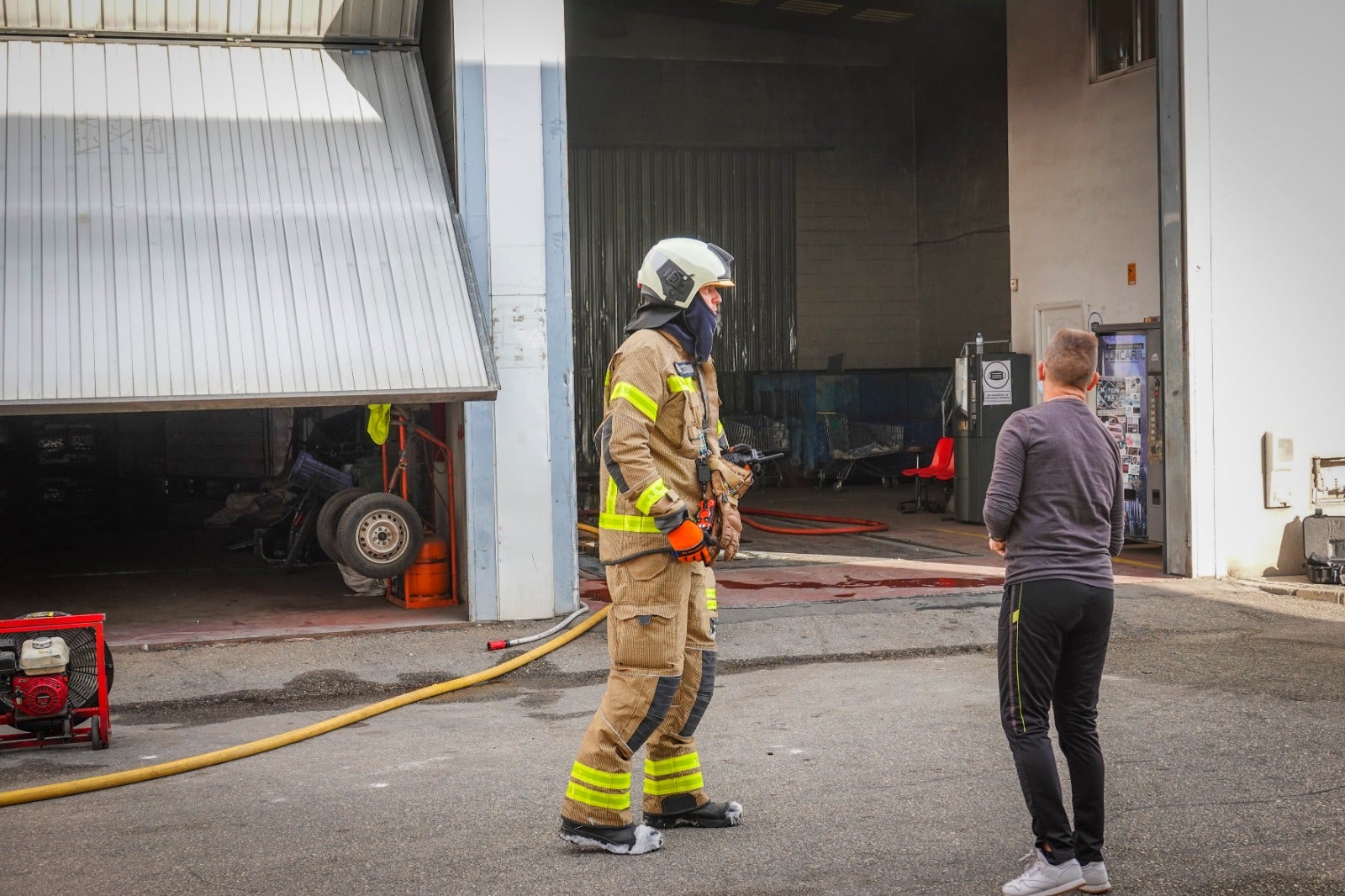 El suceso ha tenido lugar minutos antes de las 09.15 hor