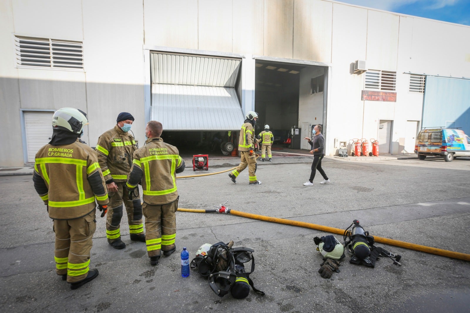 El suceso ha tenido lugar minutos antes de las 09.15 hor