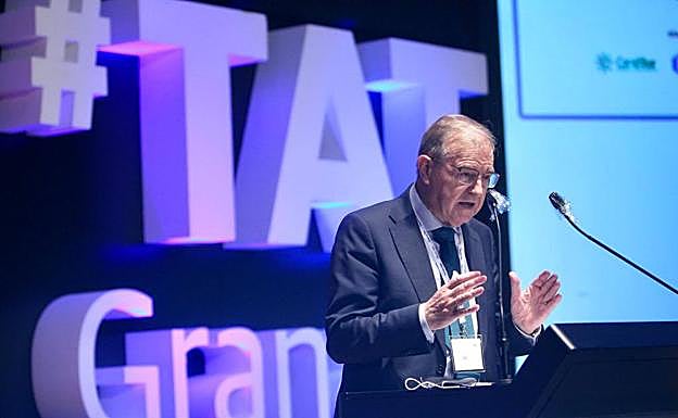 Miguel Ángel Ballesteros, en su intervención en #tatgranada. 