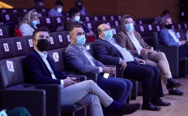 Dirigentes del PP en el auditorio del Parque de las Ciencias. 