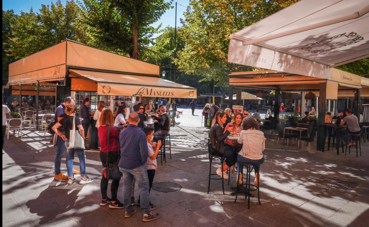 Ambiente el pasado sábado en Granada. 