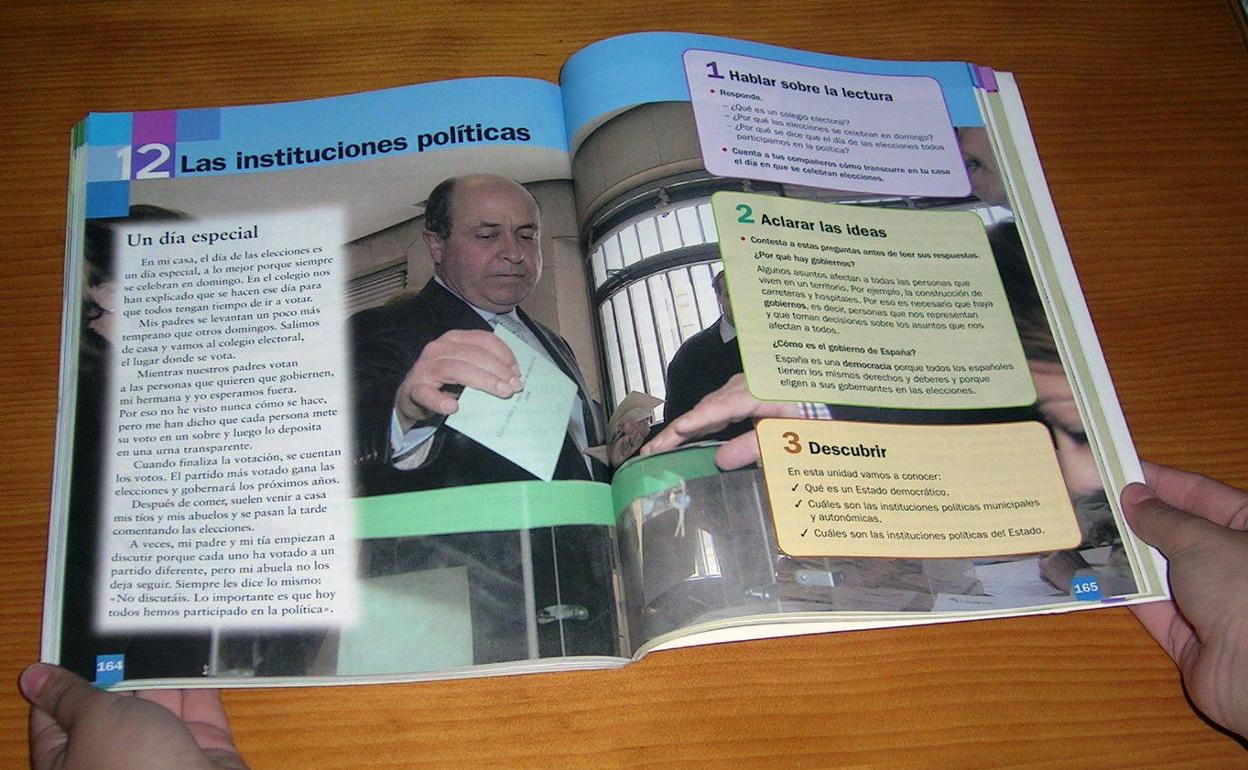 Libro de Santillana sobre Conocimiento del Medio. 