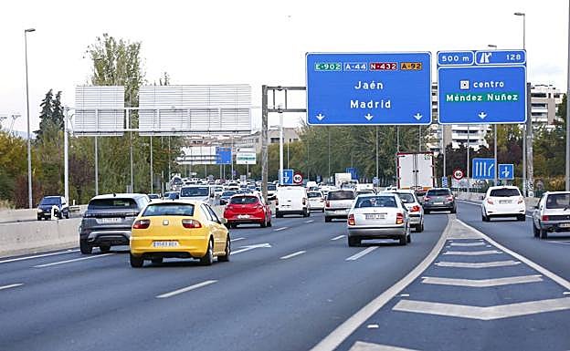 Tráfico en la Circunvalación a las 9.00 horas.