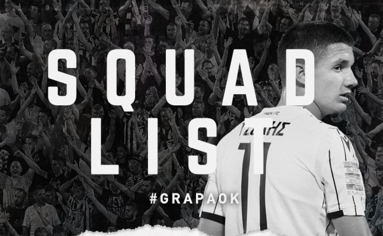 Granada - PAOK | El PAOK viaja con 24 jugadores a Granada