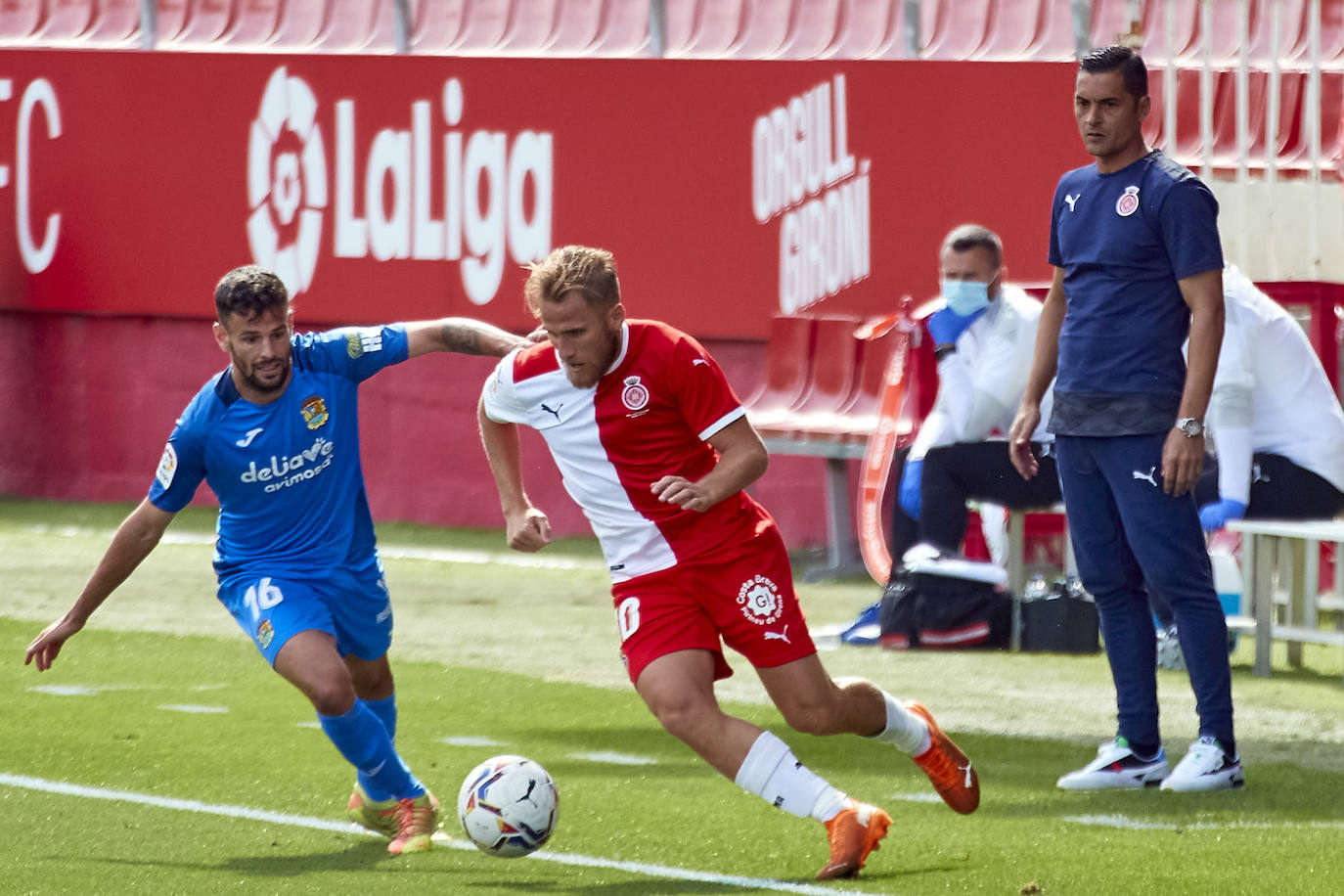 Samu Sáiz es uno de los jugadores destacados del Girona al que habrá que frenar. 