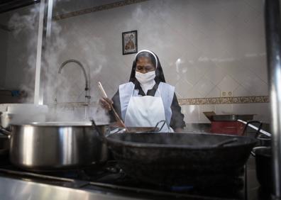 Imagen secundaria 1 - Cocina de la hospedería y muestrario de productos. 