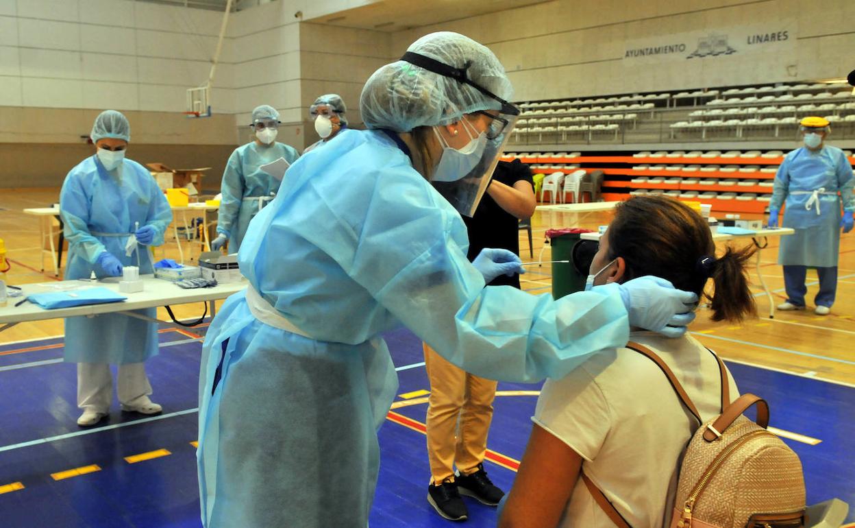 Pruebas del cribado masivo realizado en Linares. 
