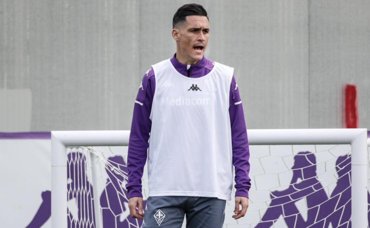 José Callejón, durante un entrenamiento con su nuevo equipo. 
