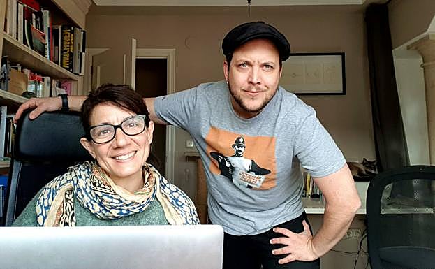 Larisa Za y Antonio Leyva, de la compañía Descarriadas.