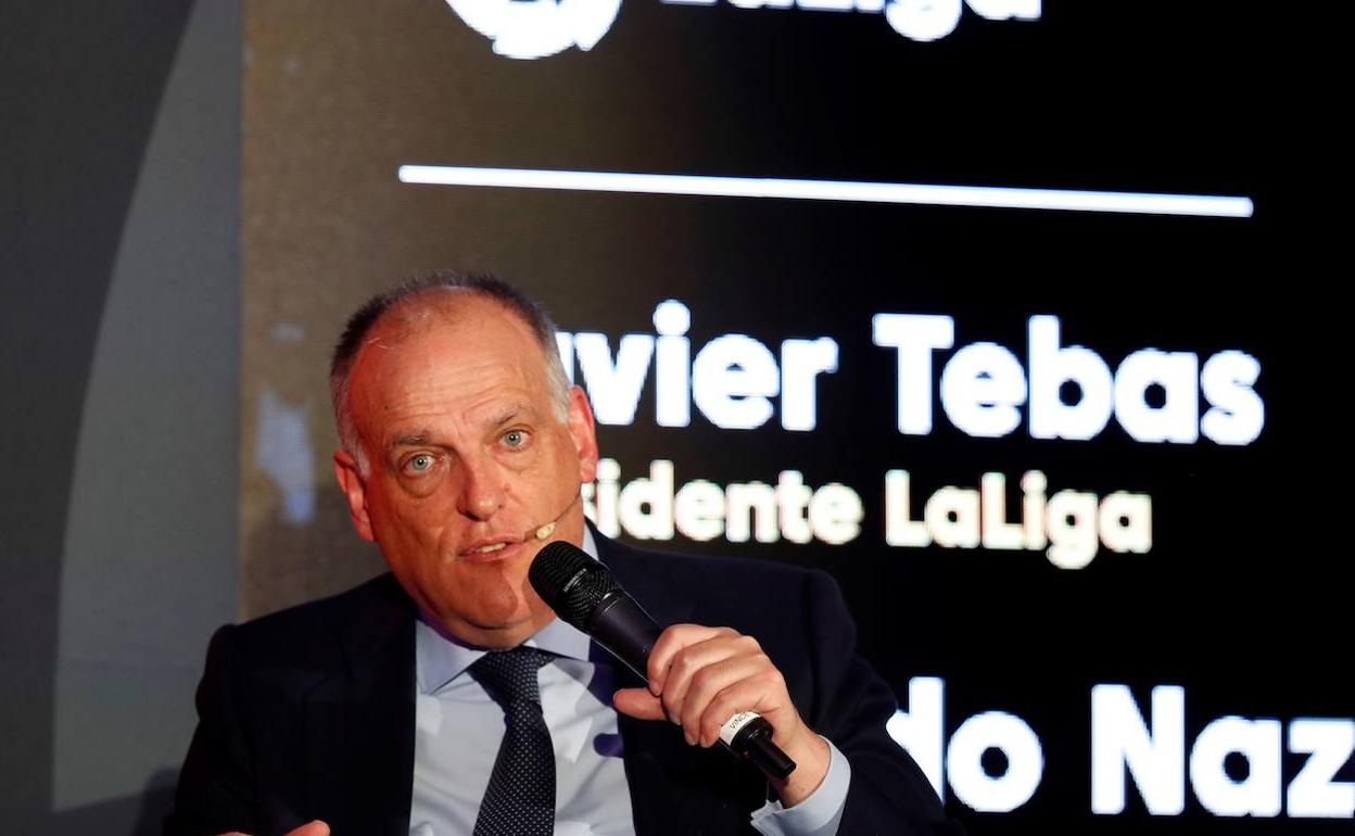 Javier Tebas, presidente de LaLiga. 