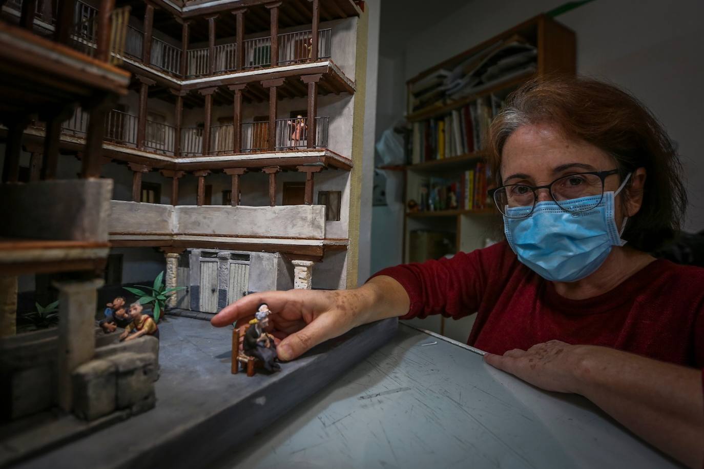 Fotos: La maqueta de la Corrala de Santiago, al detalle