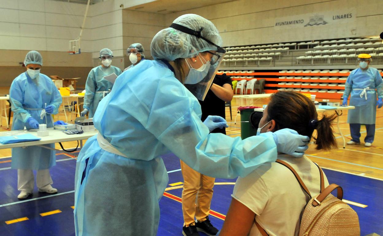 Cribado masivo celebrado en Linares. 