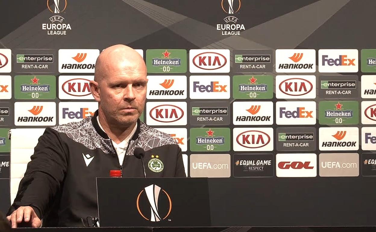 Henning Berg, este miércoles. 