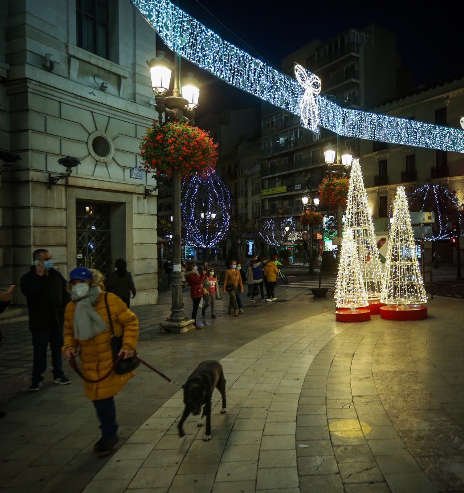 El alumbrado extraordinario de Navidad, que contempla el centro y los 32 barrios granadinos, se prolongará hasta el próximo 6 de enero