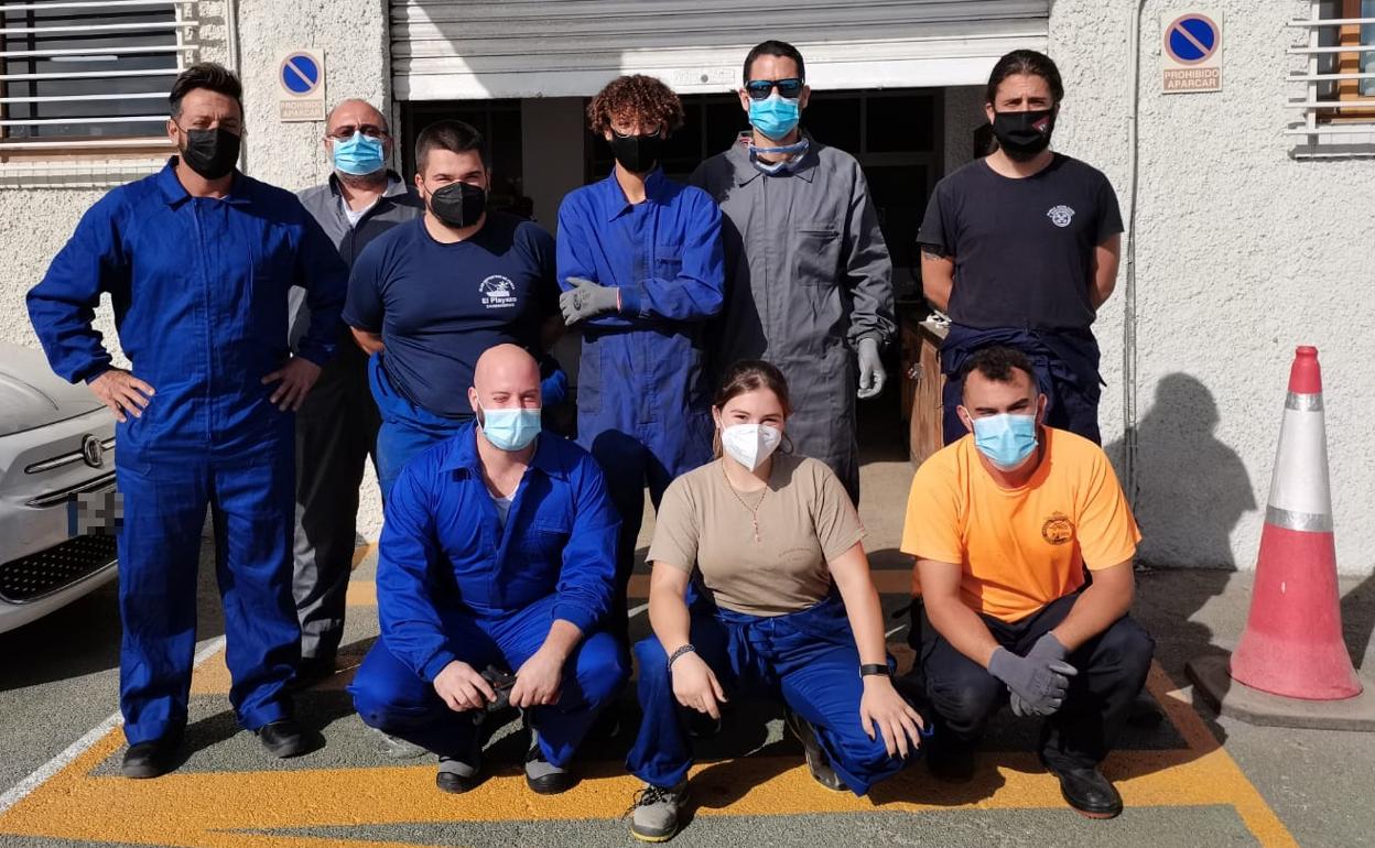 Algunos de los alumnos afectados por la falta de docentes. 