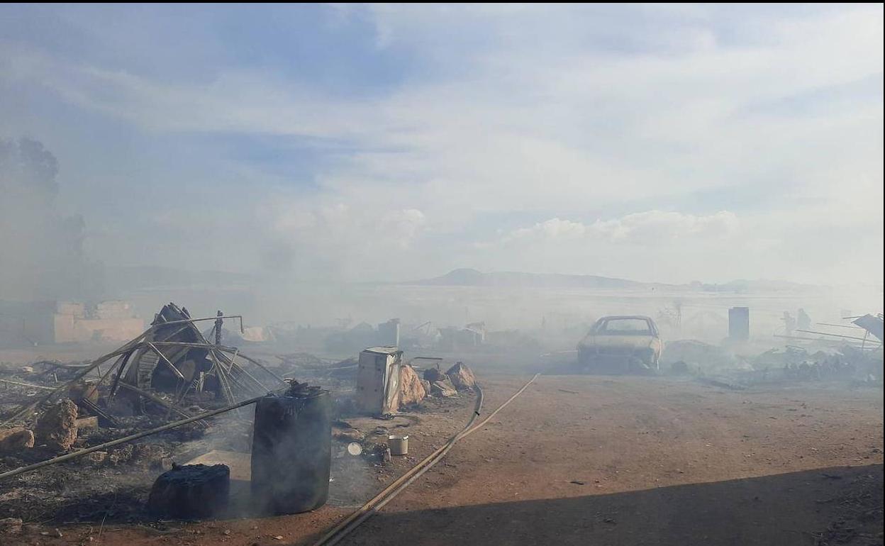 Año 2005: otro incendio en poblado chabolista