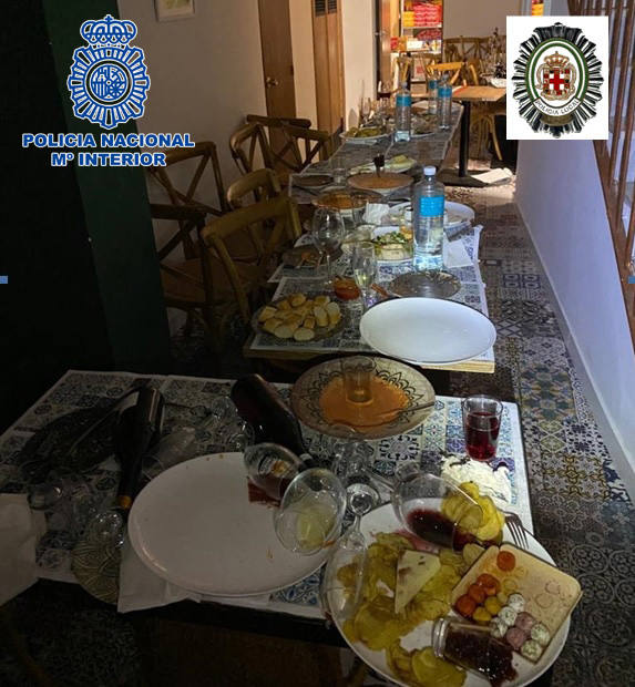 Cazan a 18 personas en Almería celebrando una fiesta privada en el sótano de una pizzería