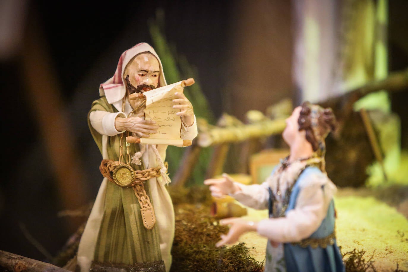 Belén napolitano de la hermandad del Vía Crucis. 