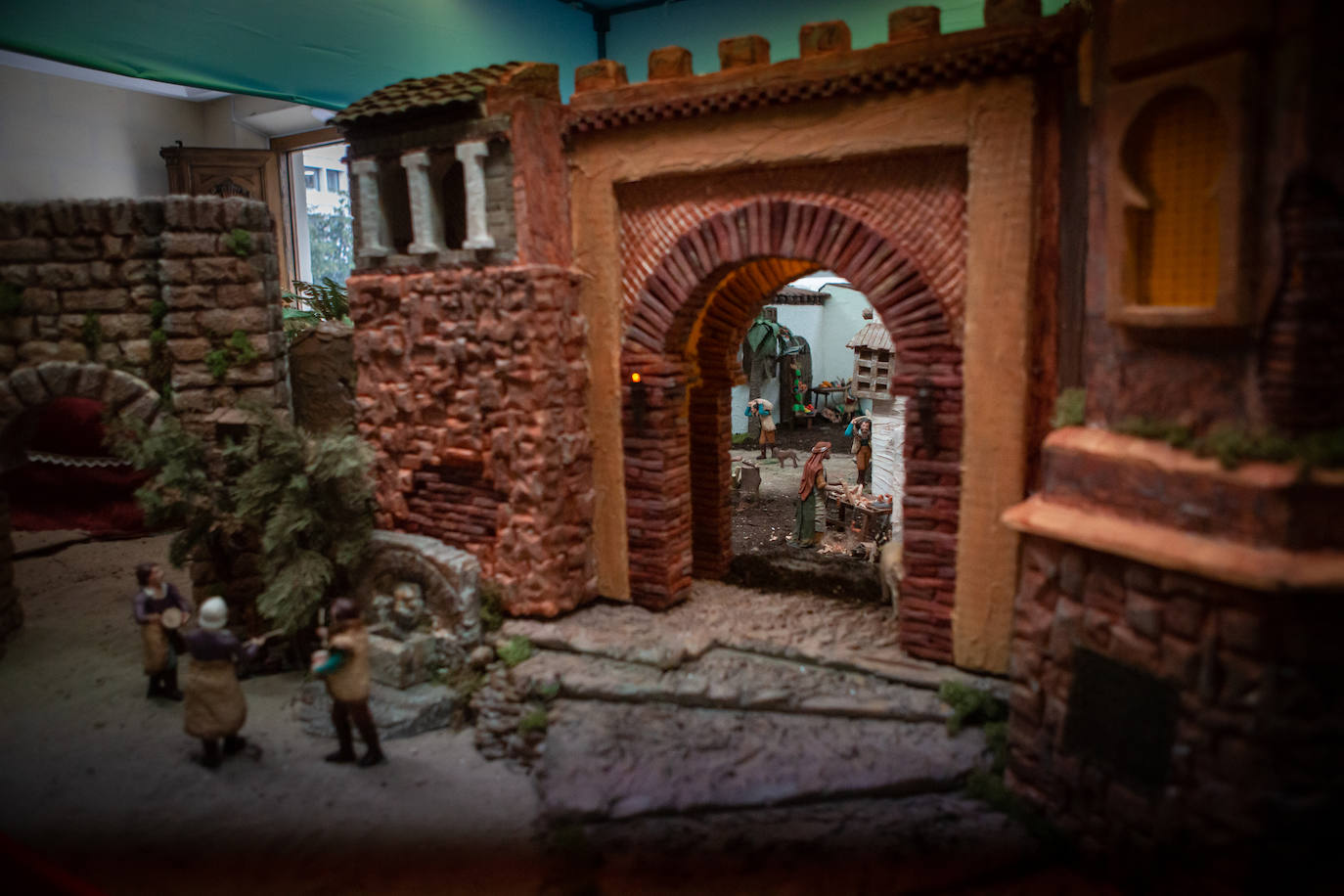 Uno de los tres palacios del belén de la Federación de Caseteros. 