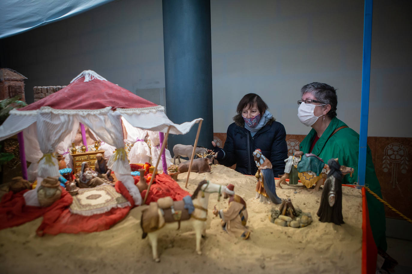 Uno de los tres palacios del belén de la Federación de Caseteros. 