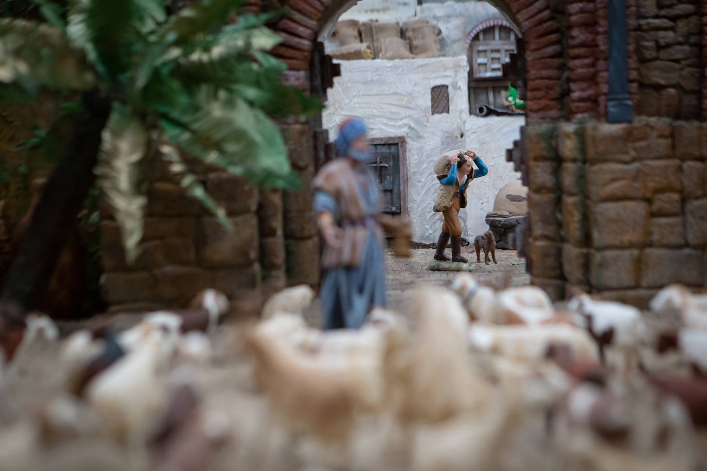 Uno de los tres palacios del belén de la Federación de Caseteros. 