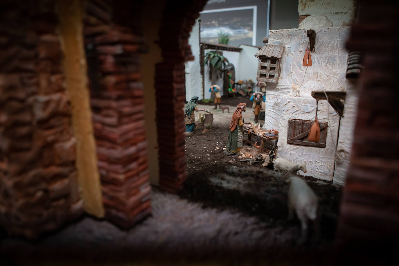 Uno de los tres palacios del belén de la Federación de Caseteros. 