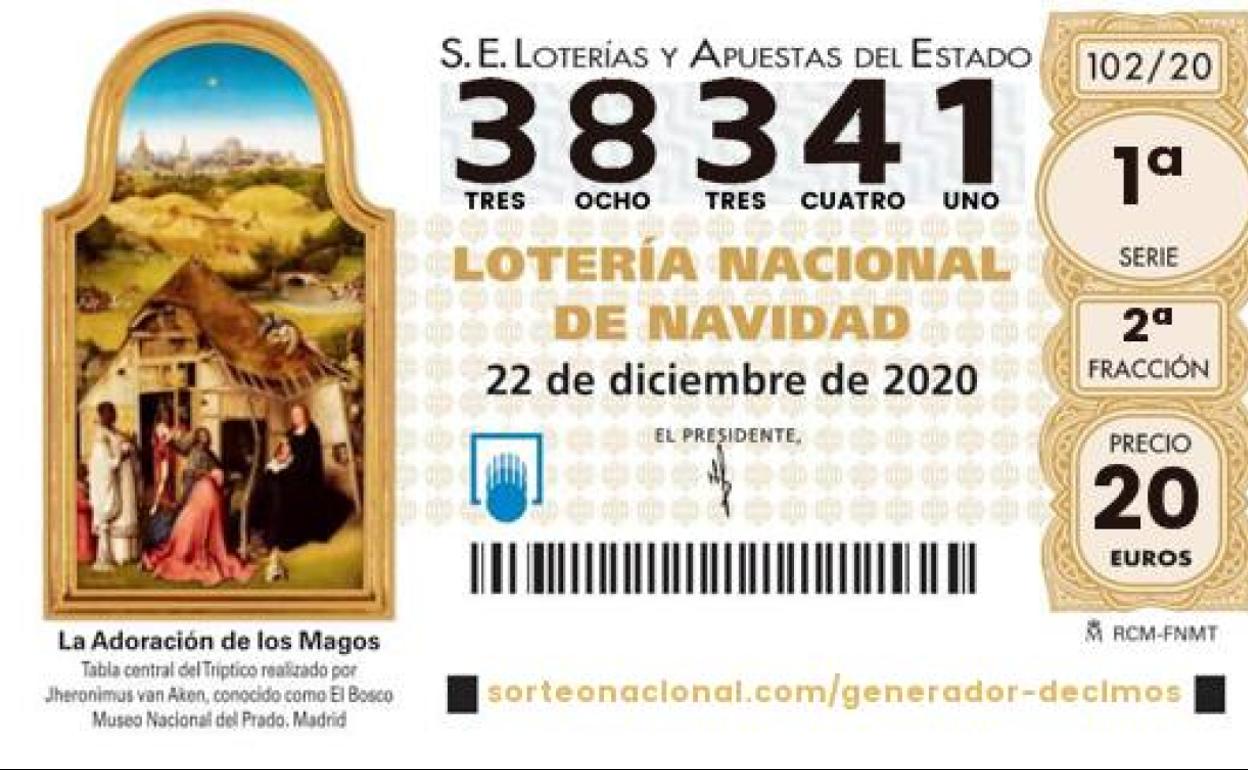 Sorteo Lotería de Navidad | El 38341, cuarto premio cae en Roquetas de Mar, Madrid y Valencia