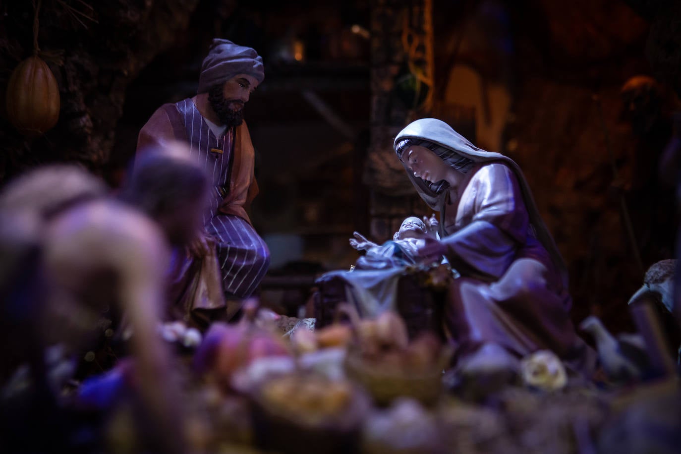 La familia Uribe Ruiz tiene una impresionante colección de belenes. 