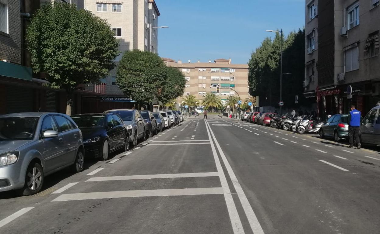 Calle Jardín de la Reina reurbanizada.