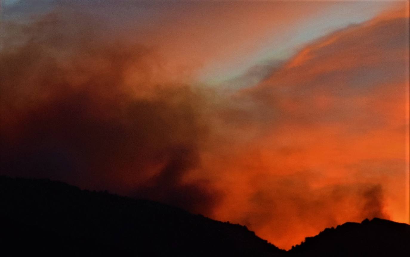 Fotos: Un incendio forestal en Órgiva obliga a desalojar una residencia de ancianos