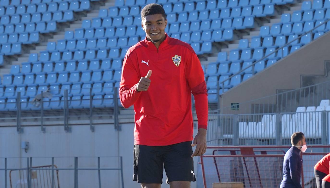 Ivanildo Fernandes ya ha trabajado esta mañana con la UD Almería. 