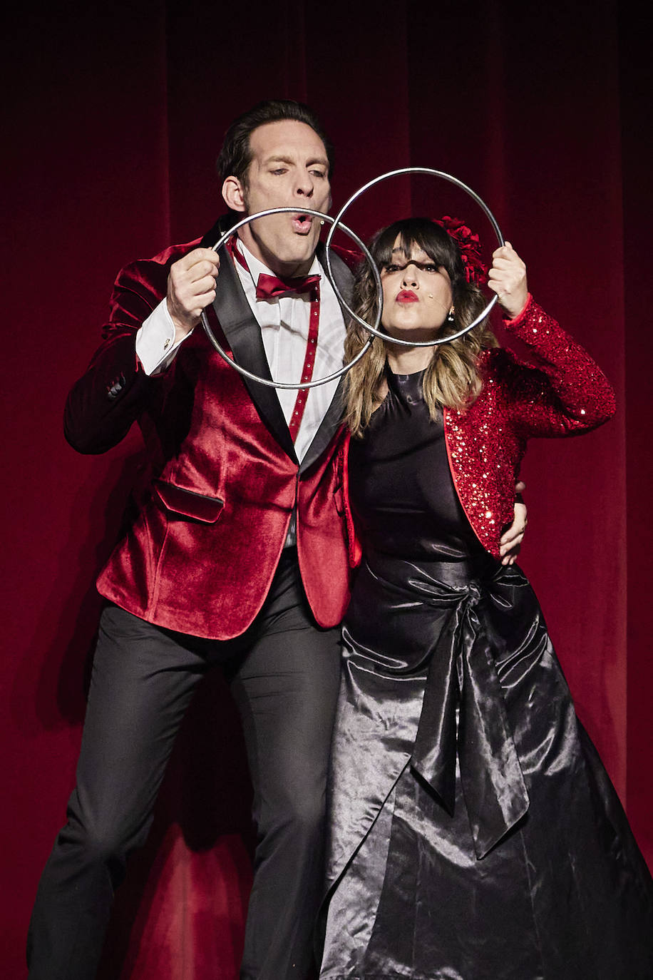 Un momento de la actuación de ayer tarde.