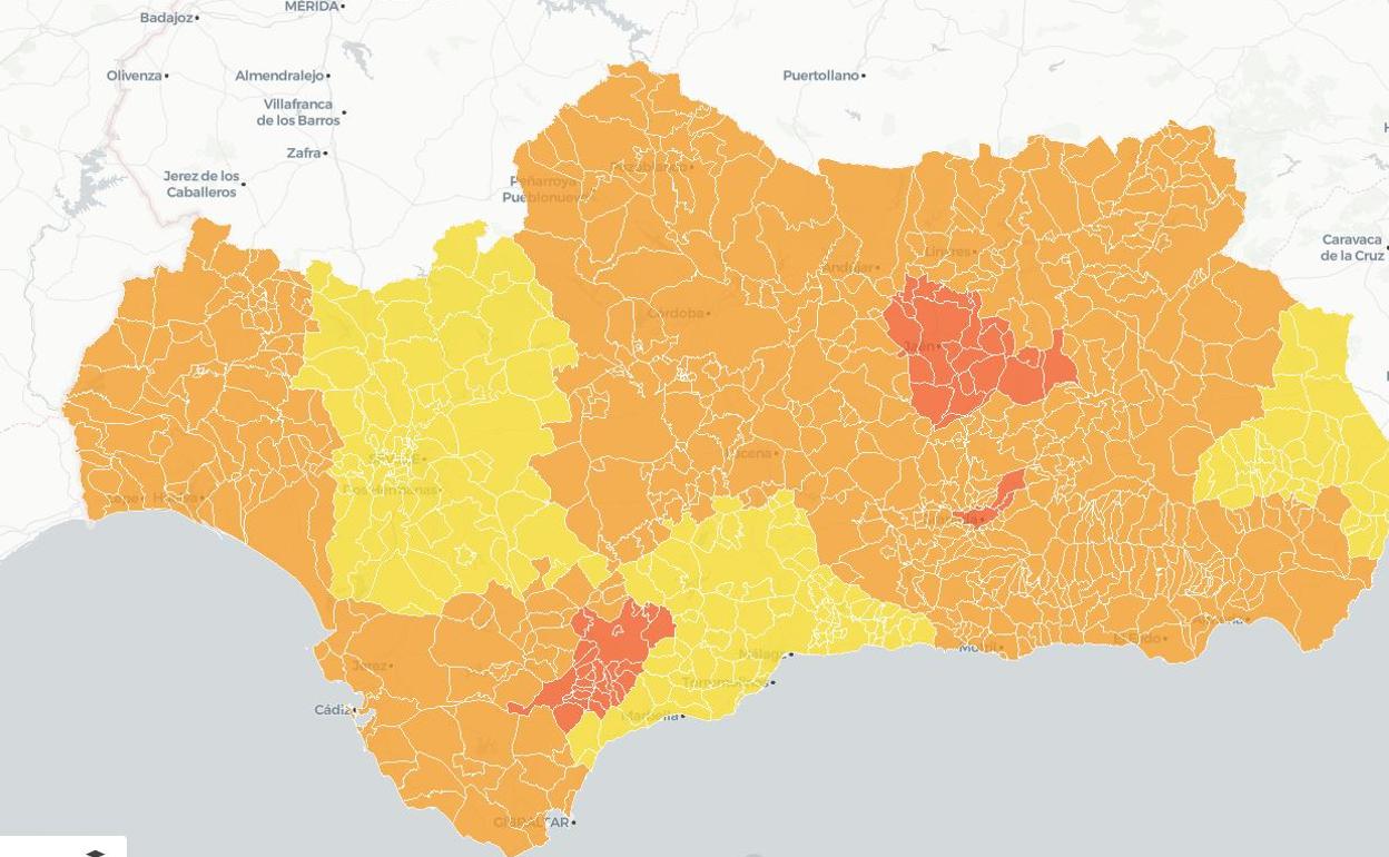 Medidas en Andalucía | Los once distritos sanitarios de la comunidad andaluza en riesgo extremo