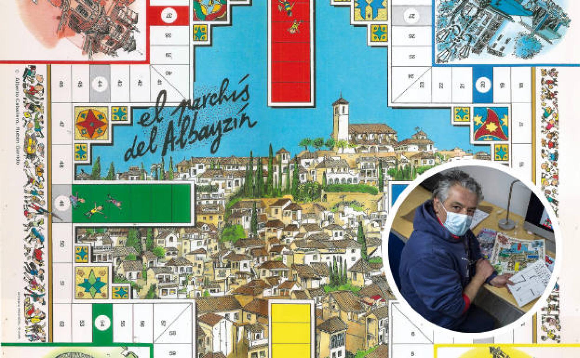 El tablero del Parchís del Albaicín, con Rubén Garrido y su 'El cómic que nunca existió'. 