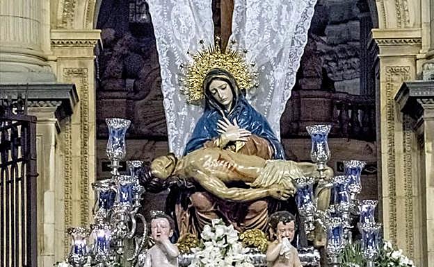 Trono de la Virgen de las Angustias. 