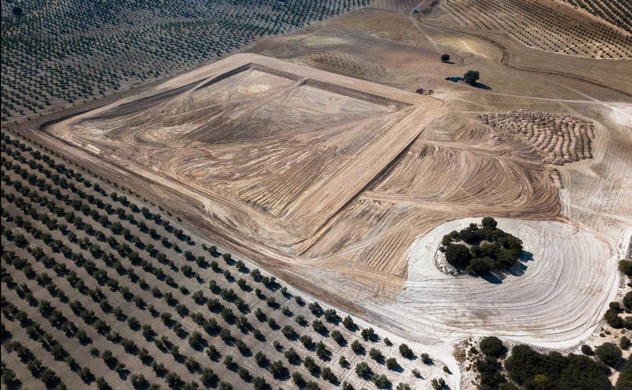 Solar donde se va a instalar la infraestructura relacionada con la transformación de la aceituna en Iznalloz. 